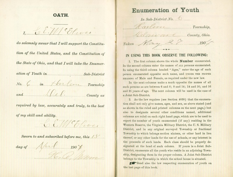 Harlem Township Enumeration of Youth Sub-District 6, May 27, 1904 (p. 3)