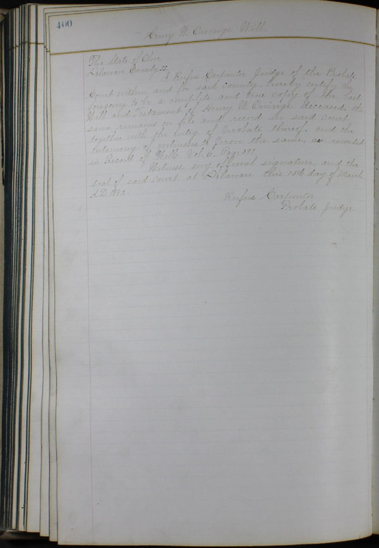 Delaware County Ohio Will Records Vol. 6 1876-1883 (p. 455)