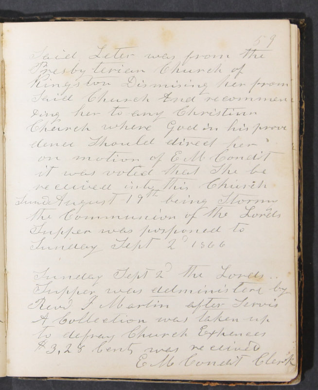 Sessional Records of the 1st Presbyterian Church of Trenton, Delaware Co., Ohio, 1831 (p. 65)