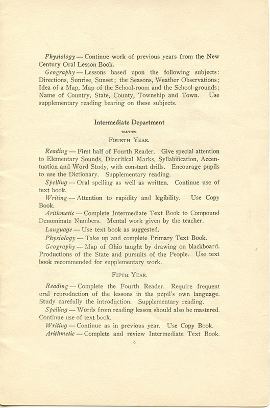 Course of Study Rules and Regulations of Thompson Township Delaware County, Ohio Public Schools (p. 11)