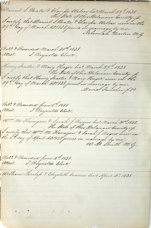 Marriage Records Vol.1 1835-1845 (p. 128)