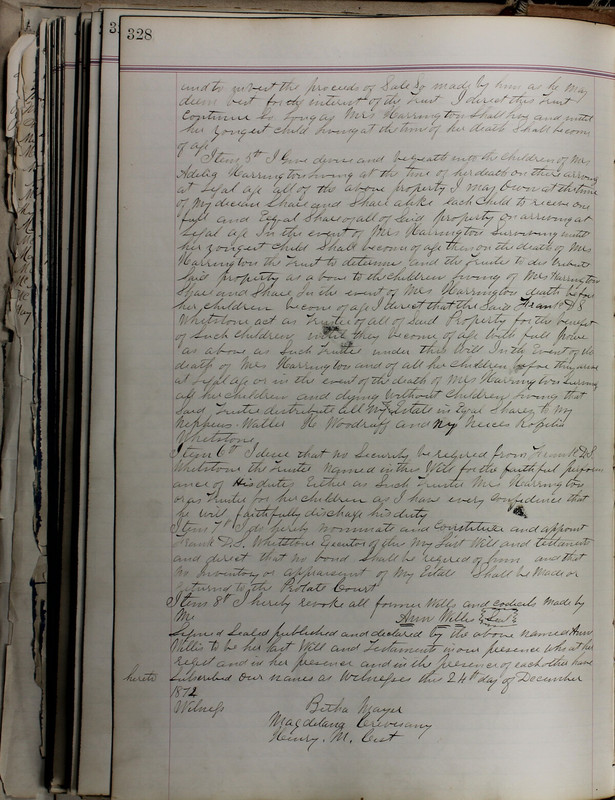 Delaware County Ohio Will Records Vol. 5 1869-1876 (p. 361)