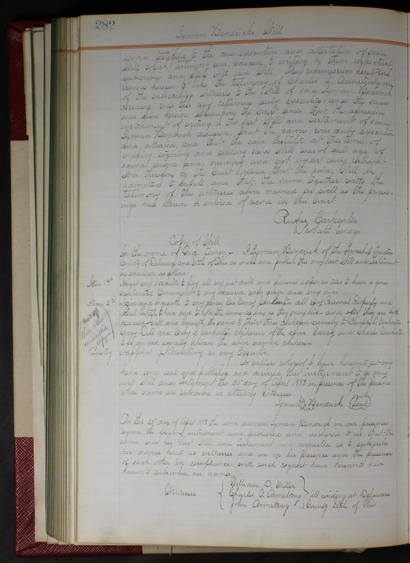 Delaware County Ohio Will Records Vol. 7 1883-1887 (p. 342)