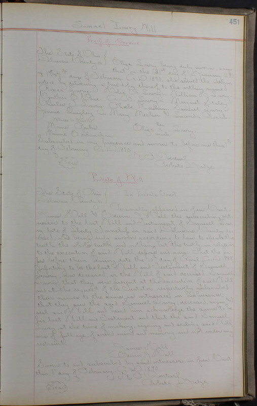 Delaware County Ohio Will Records Vol. 8 1887-1890 (p. 517)