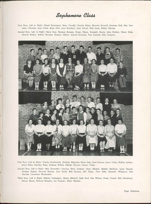 Big Walnut High School Yearbook. 1951: The Flame (24)