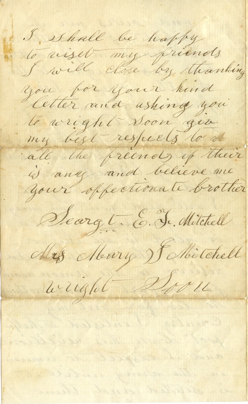 Mitchell Family Civil War Letters (p. 43)