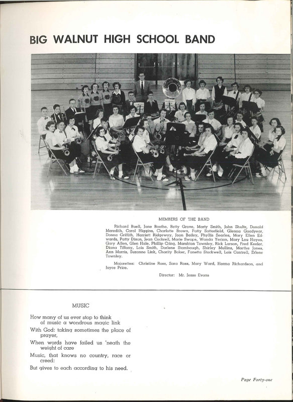 Big Walnut High School Yearbook. 1952: The Flame (p. 44)