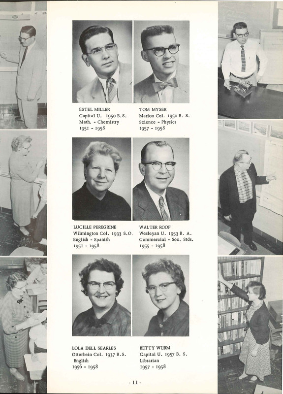 Big Walnut High School Yearbook. 1958: The Flame (14)