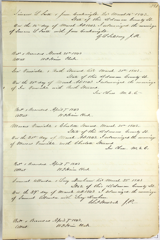 Marriage Records Vol.1 1835-1845 (p. 385)