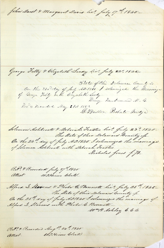 Marriage Records Vol.1 1835-1845 (p. 235)