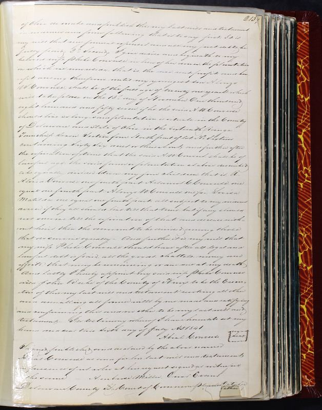 Delaware County Ohio Will Records Vol. 2 1835-1850 (p. 260)