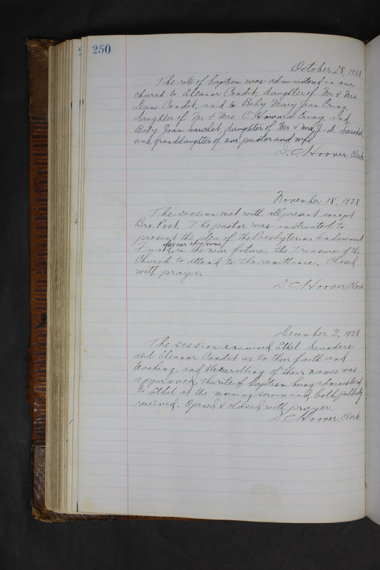 Sessional Records of the 1st Presbyterian Church of Trenton Delaware County Ohio 1873-1937 (p. 238)