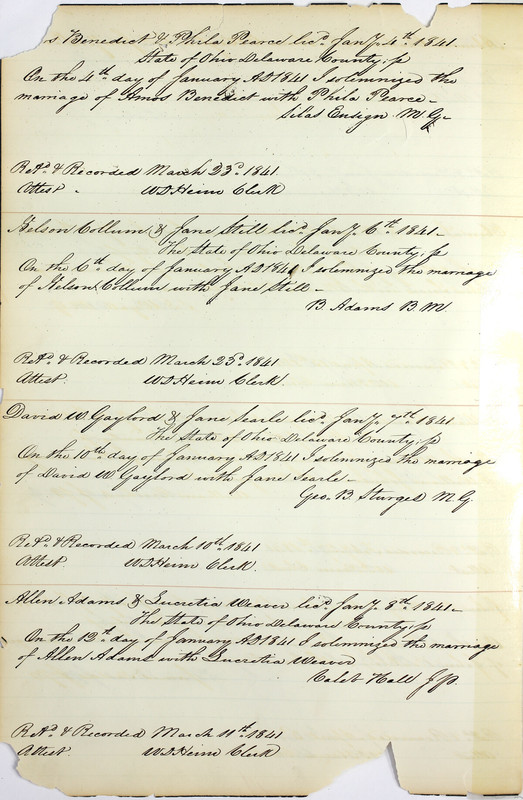 Marriage Records Vol.1 1835-1845 (p. 262)