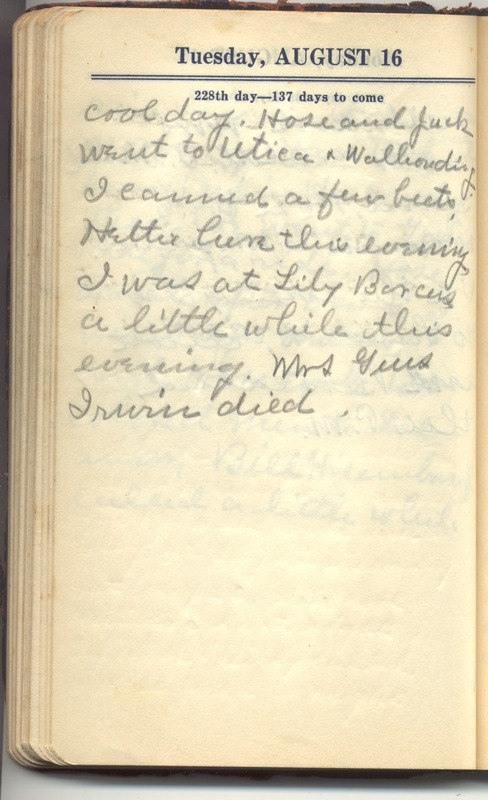 Roberta Hopkins' Diary 1927 (p. 234)