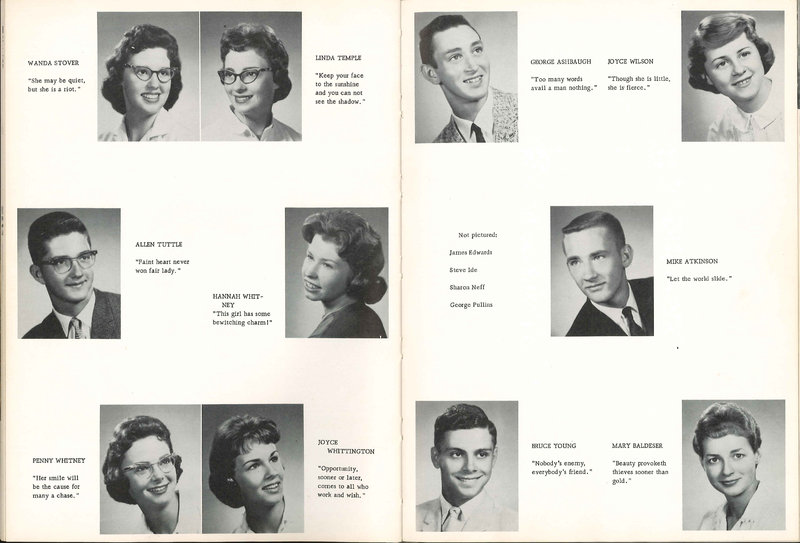 Big Walnut High School Yearbook. 1961: The Flame (p. 17)