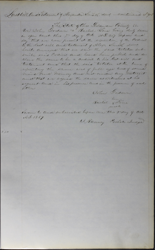 Delaware County Ohio Will Records Vol. 3 1850-1859 (p. 426)