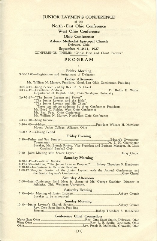 Tri-Conference Program (p. 17)