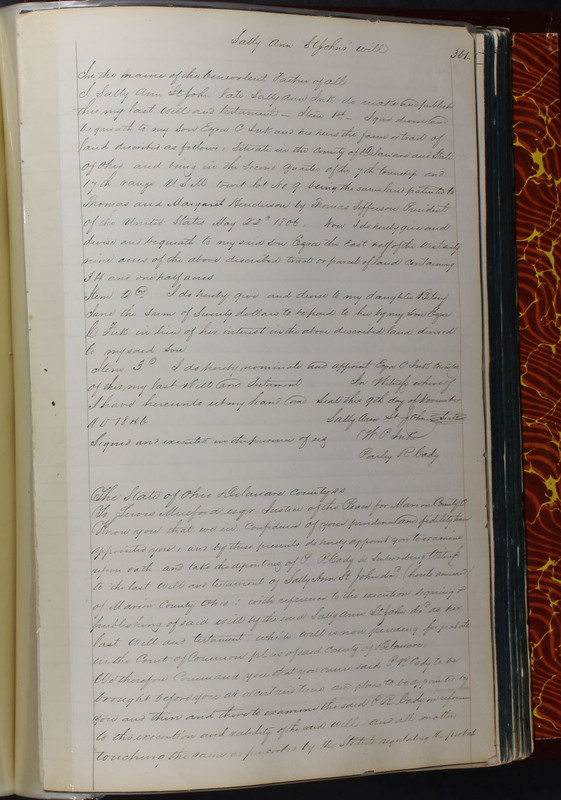 Delaware County Ohio Will Records Vol. 2 1835-1850 (p. 404)