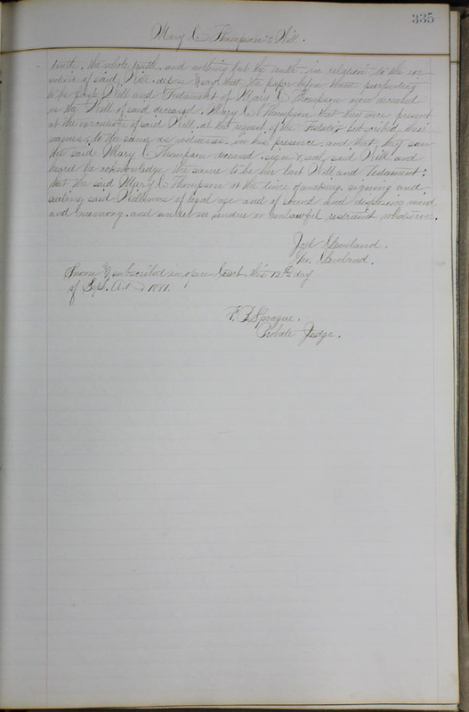 Delaware County Ohio Will Records Vol. 6 1876-1883 (p. 390)