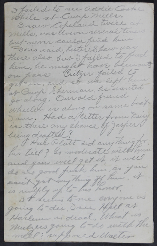 Charlie C. Bricker World War I Letters (p. 48)