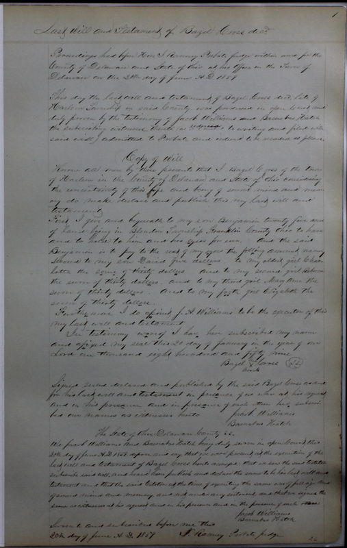 Delaware County Ohio Will Records Vol. 4 1859-1869 (p. 30)