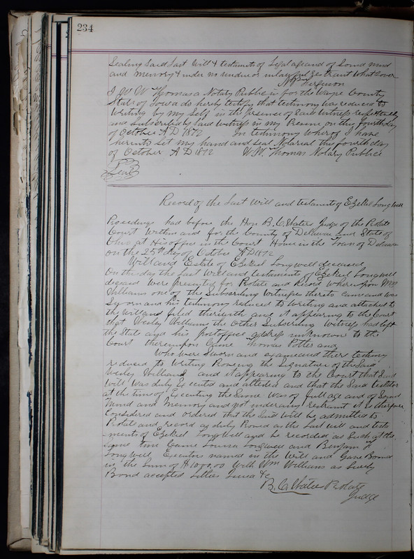 Delaware County Ohio Will Records Vol. 5 1869-1876 (p. 267)