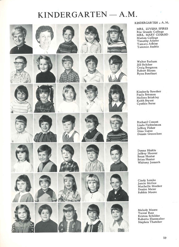 Big Walnut Elementary School. Galena, Harlem, Sunbury, Middle School. 1972-1973 (p. 61)