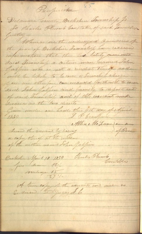 Record Book of Berkshire Township No. 2 1807-1843 (p. 98)