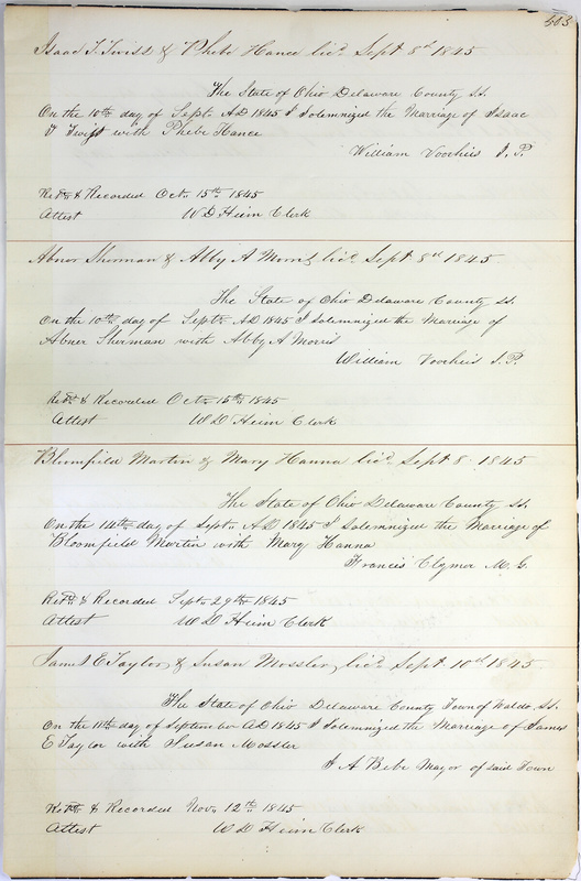 Marriage Records Vol.1 1835-1845 (p. 507)