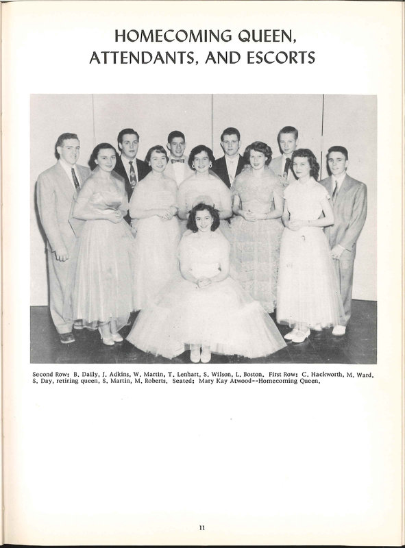 Big Walnut High School Yearbook. 1954: The Flame (p. 12)