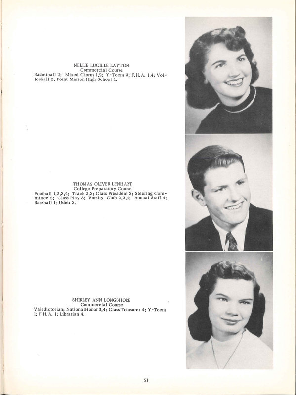 Big Walnut High School Yearbook. 1954: The Flame (p. 52)