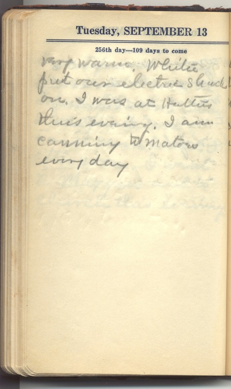 Roberta Hopkins' Diary 1927 (p. 262)