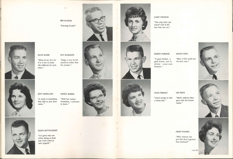 Big Walnut High School Yearbook. 1961: The Flame (p. 15)