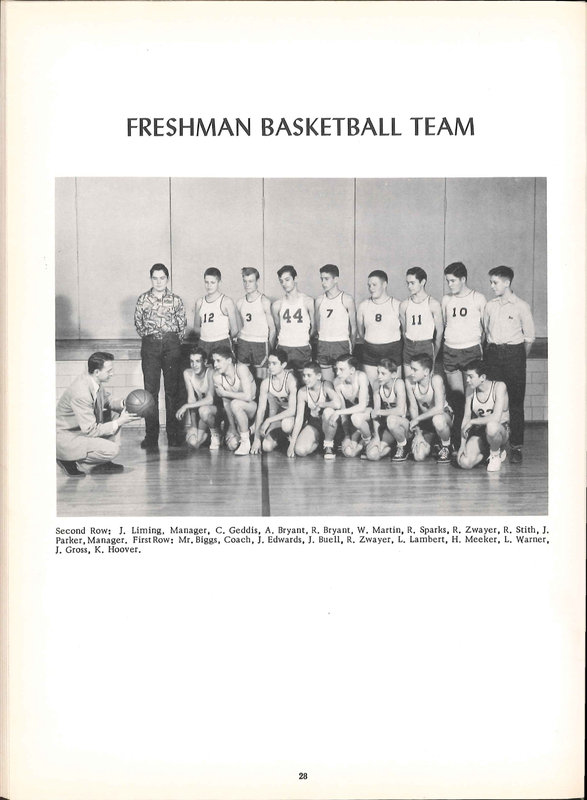 Big Walnut High School Yearbook. 1954: The Flame (p. 29)