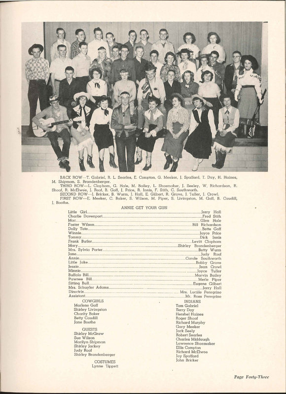 Big Walnut High School Yearbook. 1953: The Flame (p. 42)