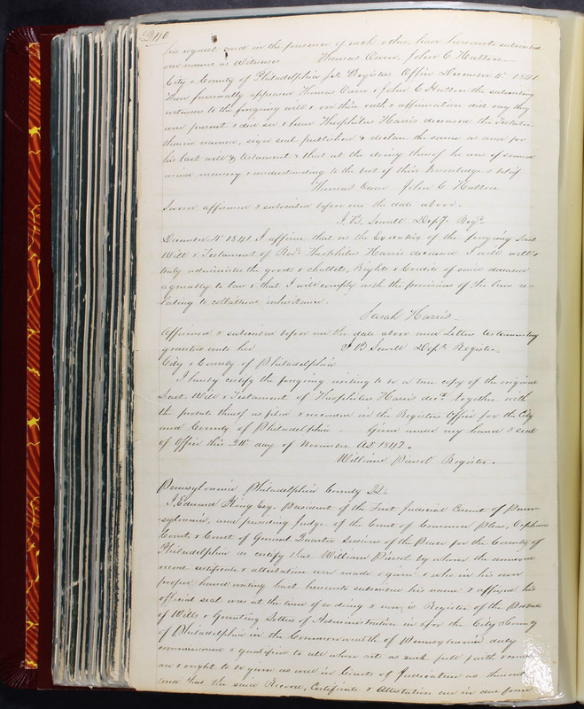 Delaware County Ohio Will Records Vol. 2 1835-1850 (p. 285)