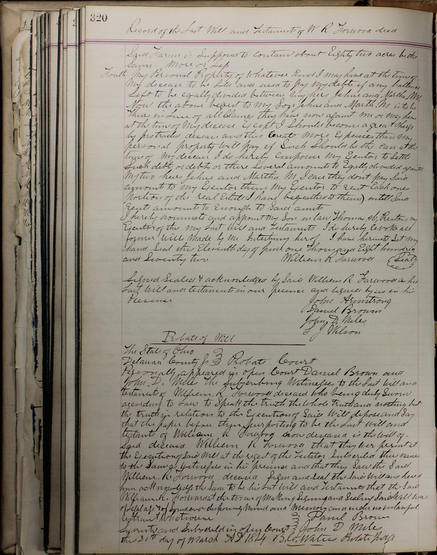 Delaware County Ohio Will Records Vol. 5 1869-1876 (p. 353)