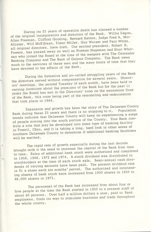 Delaware County Bank 1950-1975 (p. 14)