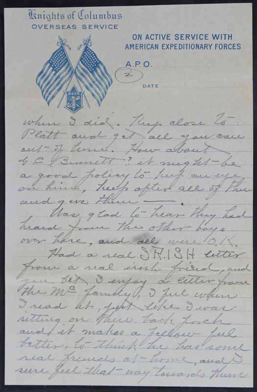 Charlie C. Bricker World War I Letters (p. 106)