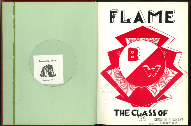 Big Walnut High School Yearbook. 1959: The Flame (3)