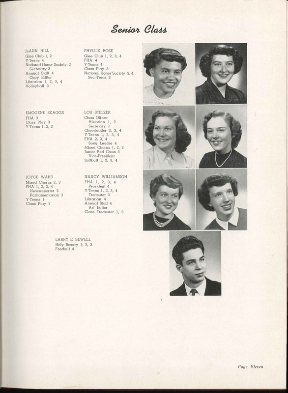 Big Walnut High School Yearbook. 1951: The Flame (16)