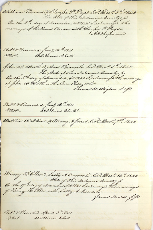 Marriage Records Vol.1 1835-1845 (p. 256)