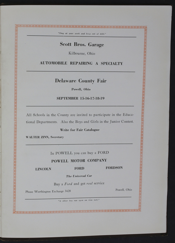 The Delcoan 1925. The annual yearbook of the twelve centralized schools of Delaware County (p. 181)