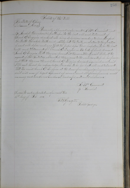 Delaware County Ohio Will Records Vol. 6 1876-1883 (p. 310)