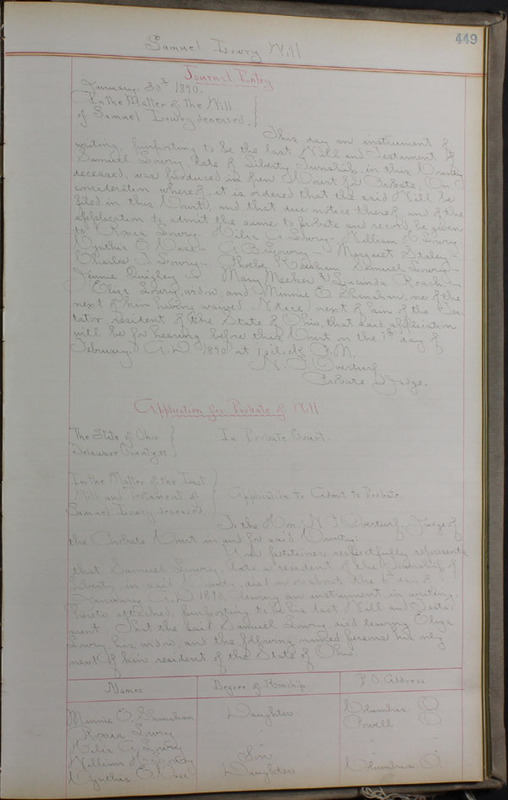 Delaware County Ohio Will Records Vol. 8 1887-1890 (p. 515)