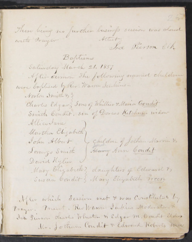 Sessional Records of the 1st Presbyterian Church of Trenton, Delaware Co., Ohio, 1831 (p. 31)