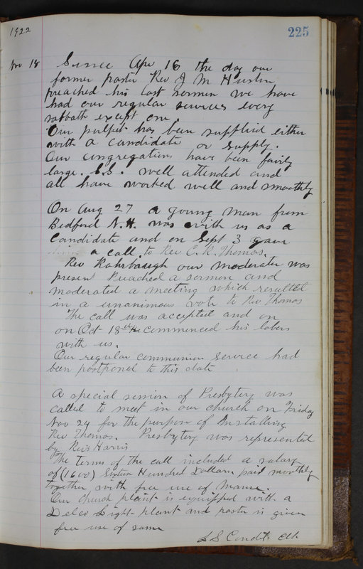 Sessional Records of the 1st Presbyterian Church of Trenton Delaware County Ohio 1873-1937 (p. 213)