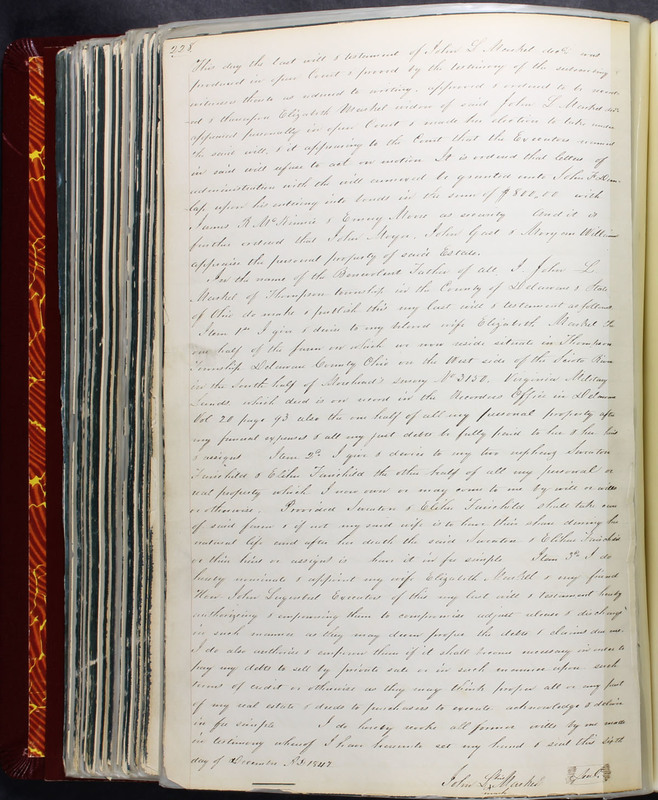 Delaware County Ohio Will Records Vol. 2 1835-1850 (p. 273)