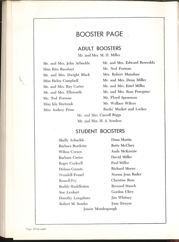 Big Walnut High School Yearbook. 1952: The Flame (p. 71)