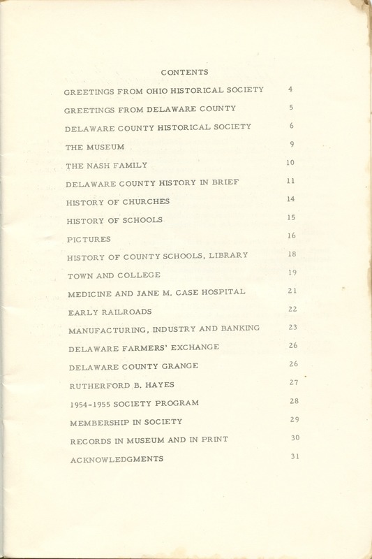 Delaware County Historical Society (p. 4)